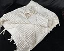 Lace Quilt. Hand-woven lace quilt in excellent condition. Signs of use.Image - 2