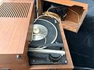 Phillips Turntable Vintage. Vintage wooden Phillips record player. No information on how it Image - 1