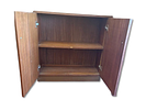 Cabinet. Brown sideboard with two doors. Signs of use.Image - 1
