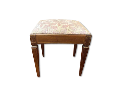 Dressing Table stool. Dressing table stool in beech wood with standard velvet upholstered seat. 