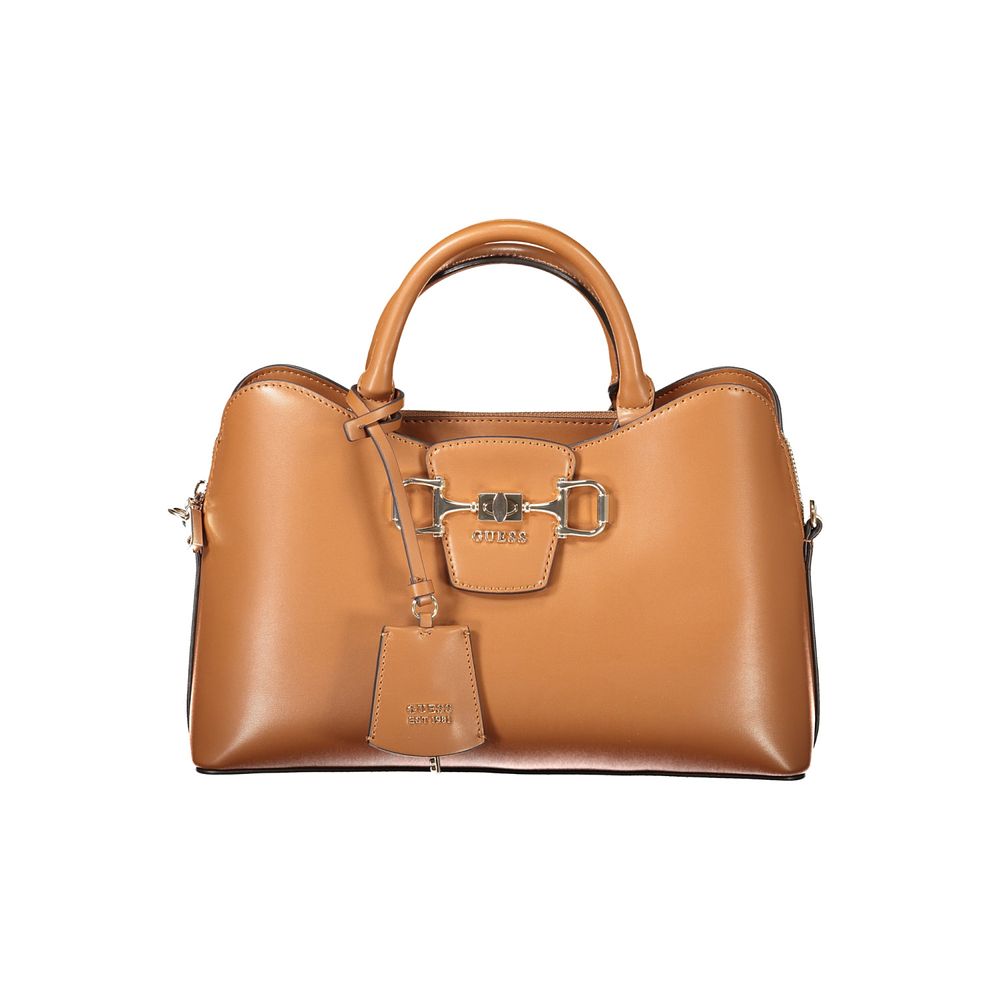 Guess Bag. JANIE BAG, 2 HANDLES, ADJUSTABLE AND DETACHABLE SHOULDER STRAP, 3 EXTERIOR POCKETS 
