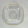 Bowl. Plastic bowl with a glass effect and a gold rim.Image - 1