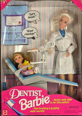 Barbie Dentista - Ano 1997. Barbie Dentista. Ano da caixa 1997. Sinais de uso.