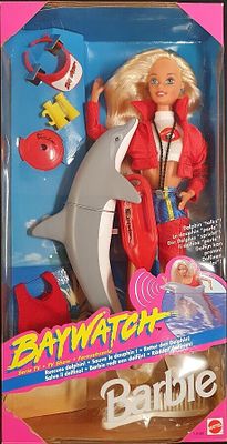 Barbie Baywatch - Ano 1994. Barbie Baywatch caixa ano 1994. Sinais de uso.