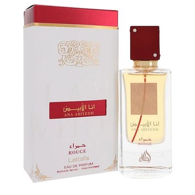 Perfume Ana Abiyedh Rouge. Ana Abiyedh Rouge, da Lattafa Perfumes, &eacute; uma fragr&acirc;ncia unissexo 