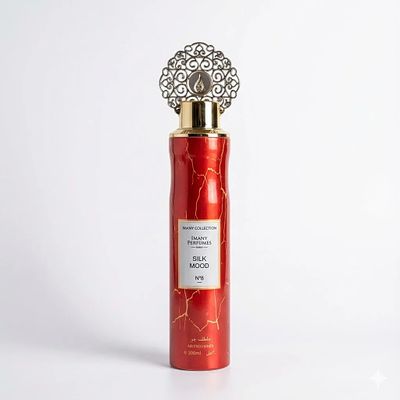 Ambientador Silk Mood – 300 ml . Silk Mood N&ordm;8 da Imany Collection (Imany Perfumes – Dubai) &eacute; um 