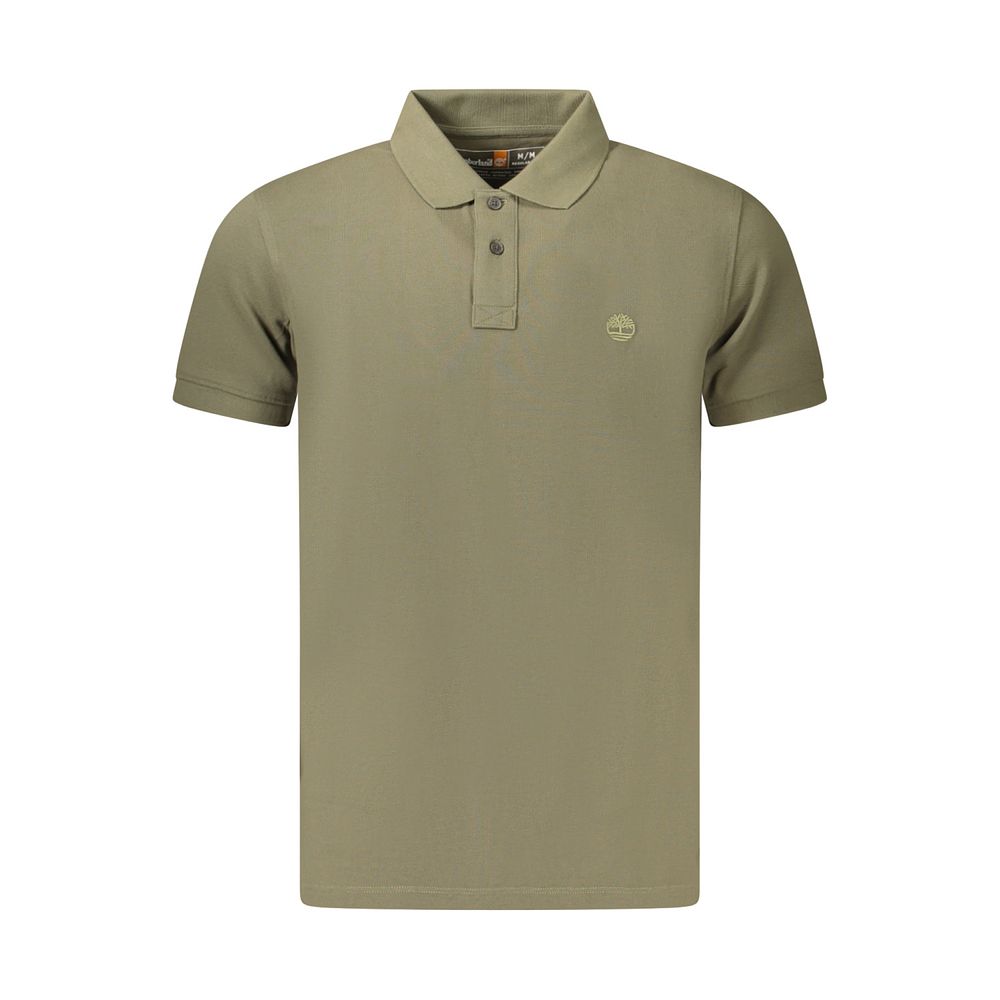 Timberland T-shirt. SHORT-SLEEVE POLO SHIRT, REGULAR FIT, 2 BUTTONS, EMBROIDERY, LOGO, 100% 