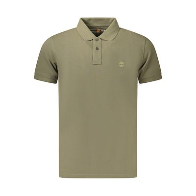 Timberland T-shirt. SHORT-SLEEVE POLO SHIRT, REGULAR FIT, 2 BUTTONS, EMBROIDERY, LOGO, 100% 