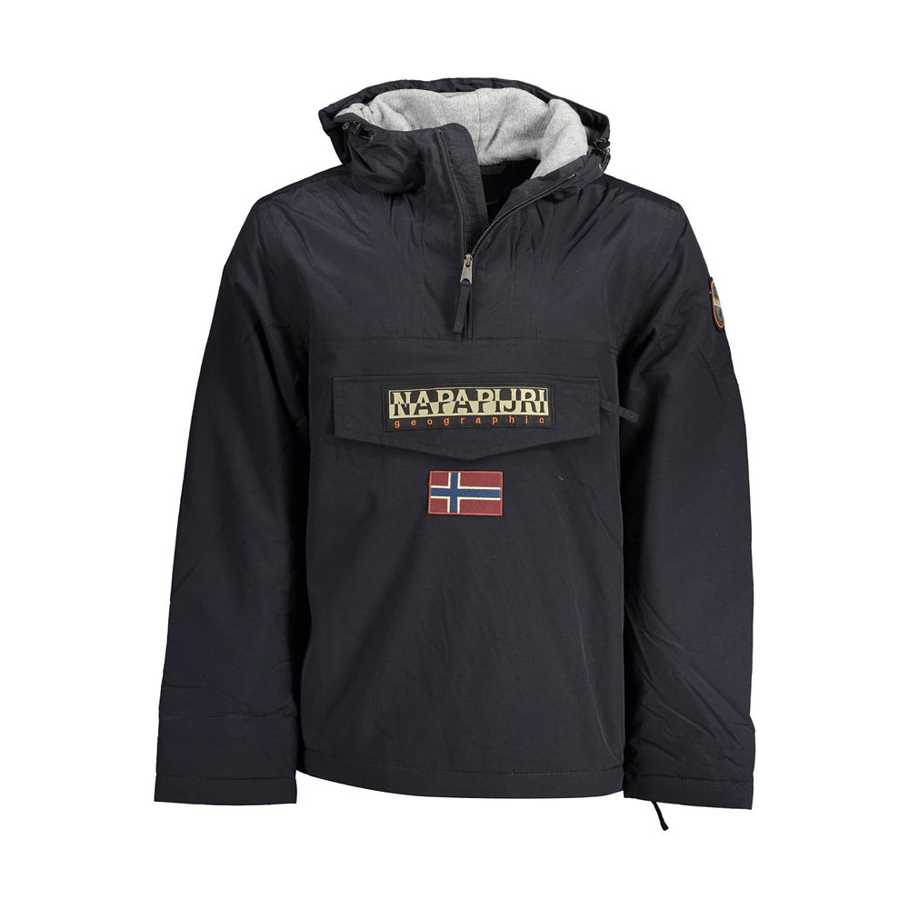 Napapijri Jacket. Rainforest jacket with long sleeves, hood, one central pocket with zip and 