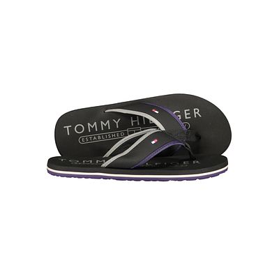 Tommy Hilfiger Slippers. FLIP-FLOPS, CONTRASTING PURPLE DETAILS, LOGO 
Composition: 50% 