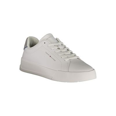 Tommy Hilfiger Sneakers. SPORTY SHOE WITH LACES, CONTRASTING GRAY DETAILS, REMOVABLE FOOTBED 