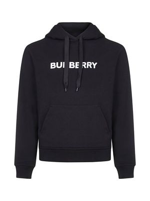 Burberry Sweatshirt. - 100% cotton sweatshirt 
- Logo appliqu&eacute; 
- Hood with drawstring 
- Ribbed 