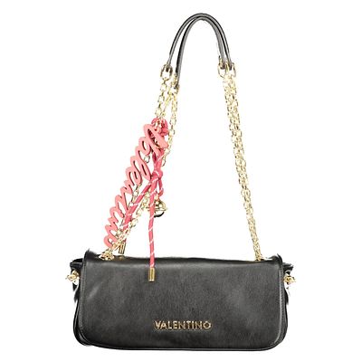 Valentino Handbag. Double-handle chain shoulder bag, interior card slots, removable key ring 