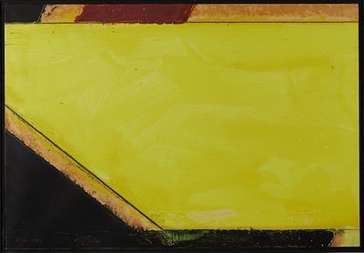 Ulrich Erben (Dusseldorf, 26/03/1940 - ) "Senza titolo" Olio e tecnica mista su carta intelata Cm 60,5x88