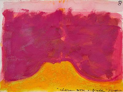 Terre rosse e gialle - RENATA BOERO (Genova, 1936 - ) Terre rosse e gialle pigmenti e sabbia su 