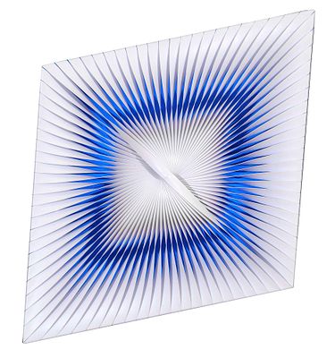 Diagonali - ALBERTO BIASI (Padova, 1937 - ) Diagonali 1992 torsione di lamelle in pvc riportato su 