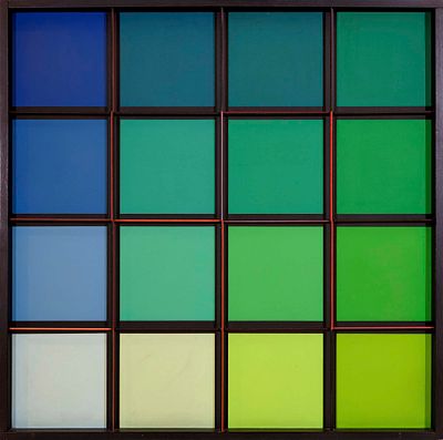 Chromovariation verde - DARIO PEREZ FLORES (Valera, 1936 - 2022) Chromovariation verde 1974 