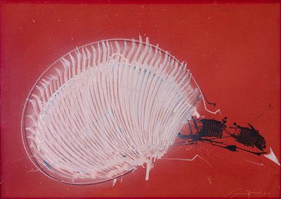 senza titolo - EMILIO SCANAVINO (Genova, 1922 - Milano, 1986) senza titolo 1966 olio e tecnica 