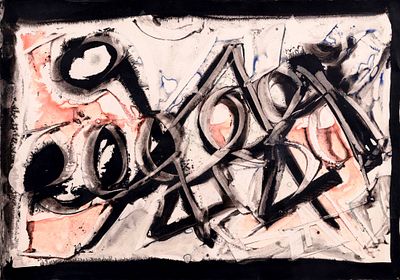 senza titolo - UMBERTO MASTROIANNI (Fontana Liri, 1910 - Roma, 1998) senza titolo gouache su 