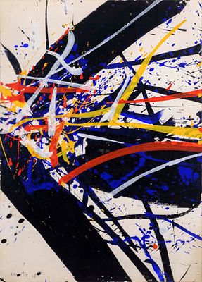 senza titolo - EDO MURTIC (Velika Pisanica, 1921 - Zagabria, 2005) senza titolo 1978 olio su carta 