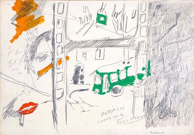 senza titolo - RAOUL SCHULTZ (Isola Lero, 1931 - Venezia, 1971) senza titolo tecnica mista su 