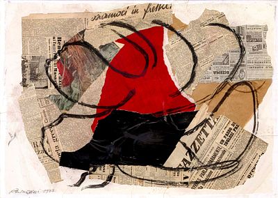 senza titolo - ARTURO CARMASSI (Lucca, 1925 - Empoli, 2015) senza titolo 1977 tecnica mista e 