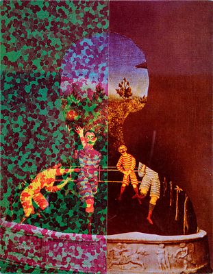 Picasso - JIRI KOLAR (Protivin, 1914 - Praga, 2002) Picasso tecnica mista e collage su cartone cm. 