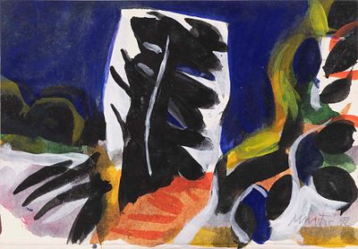 senza titolo - EDO MURTIC (Velika Pisanica, 1921 - Zagabria, 2005) senza titolo 1992 tecnica mista 