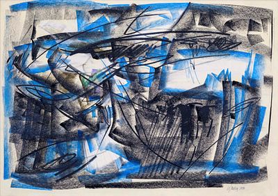 Studio per paesaggio - FACHIN GIANPIERO (Feltre, 1927 - Belluno, 2016) Studio per paesaggio 1987 