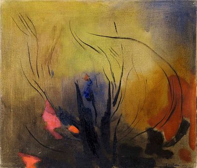 senza titolo - LUCIANO GASPARI (Venezia, 1913 - 2007) senza titolo olio su tela cm. 61x70 firma in 