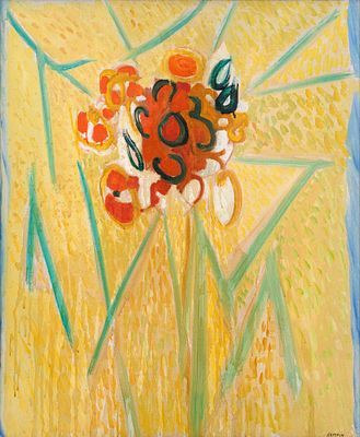 senza titolo - SAVERIO RAMPIN (Stra' (Ve), 1930 - Venezia, 1992) senza titolo 1965 olio su tela 