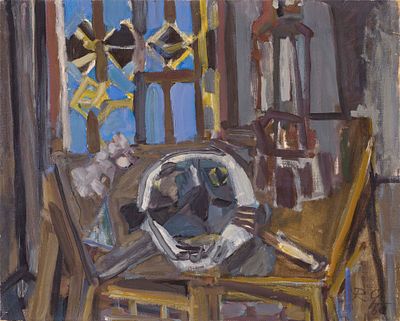 Mrtva Priroda - RAUL GOLDONI (Spalato, 1919 - Zagabria, 1983) Mrtva Priroda 1960 olio su tela cm. 