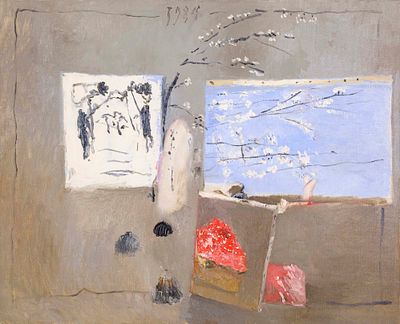 Il ramo di susino - ALBERTO GIANQUINTO (Venezia, 1929 - Jesolo (Ve), 2003) Il ramo di susino 1984 