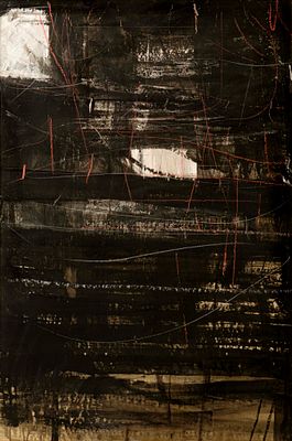 senza titolo - PIERO RUGGERI (Torino, 1930 - 2009) senza titolo tecnica mista su carta riportata 