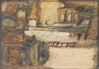 Pittura n.2 - RICCARDO LICATA (Torino, 1929 - Venezia, 2014) Pittura n.2 1959 olio e tecnica mista 