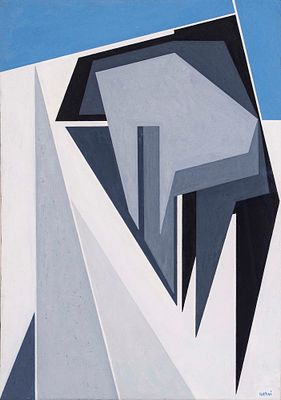 senza titolo - GUALTIERO NATIVI (Pistoia, 1921 - Greve in Chianti, 1999) senza titolo 1986 tempera 