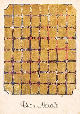 Appropriazione - REMO BIANCO (Milano, 1922 - 1988) Appropriazione (anni '60) foglia d'oro su 