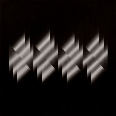 Cromo-vibrazione-luce:nero-bianco - ENNIO FINZI (Venezia, 1931 - 2024) 