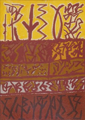 senza titolo - RICCARDO LICATA (Torino, 1929 - Venezia, 2014) senza titolo 1997 olio su tela cm. 