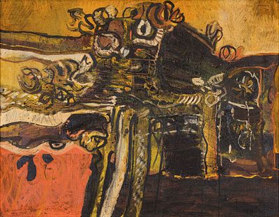 senza titolo - CARMELO ZOTTI (Trieste , 1933 - Treviso, 2007) senza titolo olio su tela cm. 55x70 