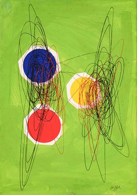 Spirale - ROBERTO CRIPPA (Milano, 1921 - Bresso, 1972) Spirale (anni '70) olio su cartone telato 