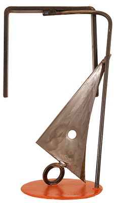 Australe - ALEX CORNO (Monza, 1960 - ) Australe 1996 scultura in acciaio inox e ferro dipinto cm. 