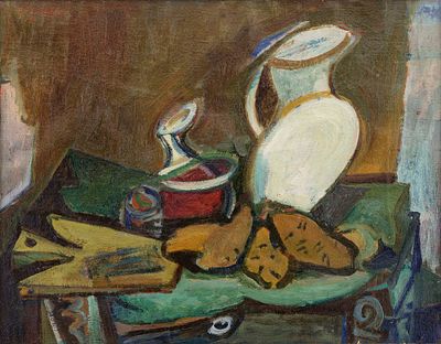 Natura morta - ARMANDO PIZZINATO (Maniago, 1910 - Venezia, 2004) Natura morta 1943 olio su tela 