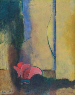 senza titolo - CORRADO BALEST (Belluno, 1923 - 2016) senza titolo 1971 olio su tela cm. 50x40 