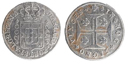 D.Maria I - 12 Vinténs (200 Réis) 1792, MBC, A.G:16.02, Prata