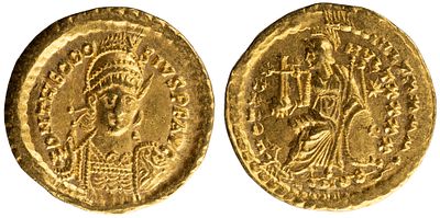 Teodosio Solido, Almost Uncirculated, Gold