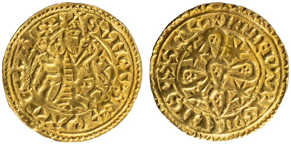 D.Sancho I - Morabitino (180 Dinheiros), Almost Uncirculated, A.G: 04.03, Gold, first 