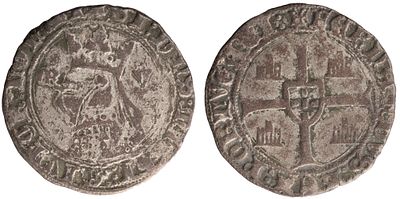 D.Fernando I - Barbuda from Corunha, Extremely Fine, A.G:.48.02, Bolh&atilde;o, Portugal/Spain