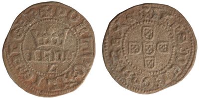 D.Jo&atilde;o I - 1/5 de Real de 10 Soldos, Extremely Fine+, A.G:04.01, Bolh&atilde;o Very Rare