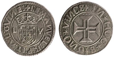 D.Manuel I - Tost&atilde;o LV, Extremely Fine+, A.G::53.01, it is the coin fotographed in the catalog 